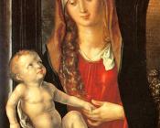 Maria mit Kind vor einem Torbogen - 阿尔弗雷德·丢勒